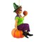December Diamonds 7.0 Inch Agatha Halloween Tree Ornament , Halloween Decor Witch Bat